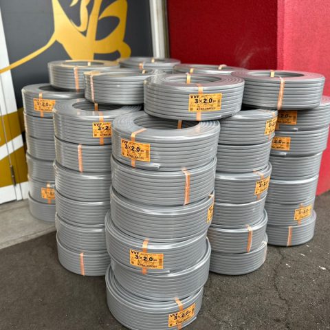 パワトレ東苗穂店から最新の買取情報 <br>【富士電線 VVFケーブル 3×2.0 60巻】