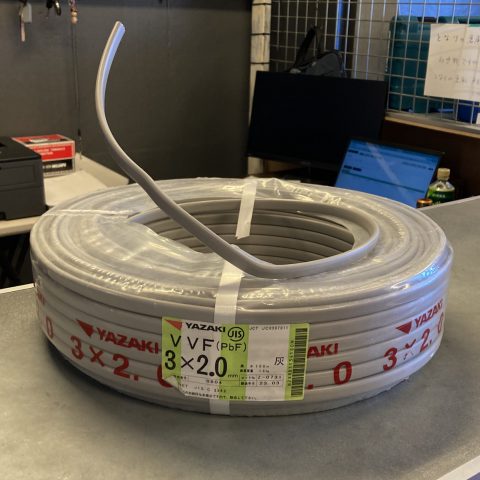パワトレ豊平店から最新の買取情報 <br>【矢崎電線 3ｘ2.0 半端電線】