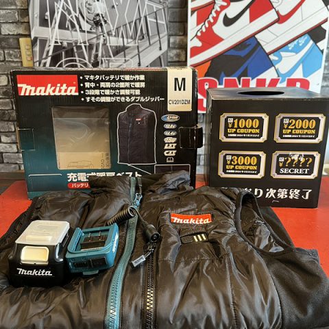 パワトレ豊平店から最新の買取情報 <br>【makita 充電式暖房ベスト  CV201DZM】