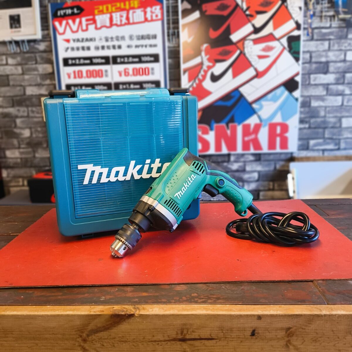 【中古】ﾏｷﾀ HP1640 16mm 振動ﾄﾞﾘﾙ(ﾁｬｯｸ固着)【ハンズクラフト沖縄豊見城店】 makita マキタ 16mm 震動ドリル HP1640FK 動作品 ケース付 取説付き