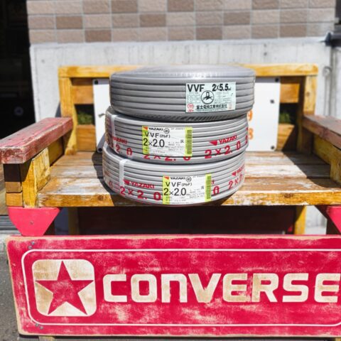 パワトレ豊平店から最新の買取情報<br>【富士 VVF 2×5.5mm 矢崎 VVF 2×2.0mm】