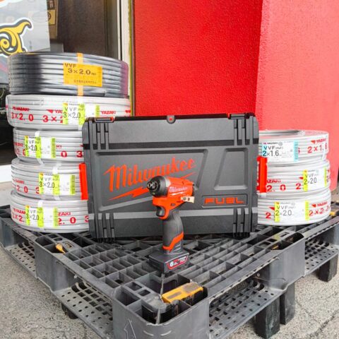 パワトレ東苗穂店から最新の買取情報<br>【富士VVF　矢崎VVF　milwaukeeインパクトドライバ 】