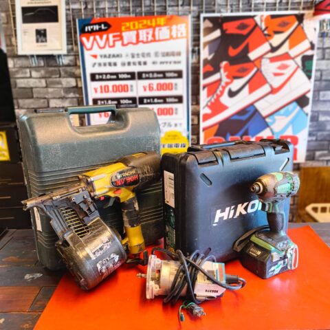 パワトレ豊平店から最新の買取情報 <br>【■大量買取■HiKOKI 日立工機 RYOBI工具各種】