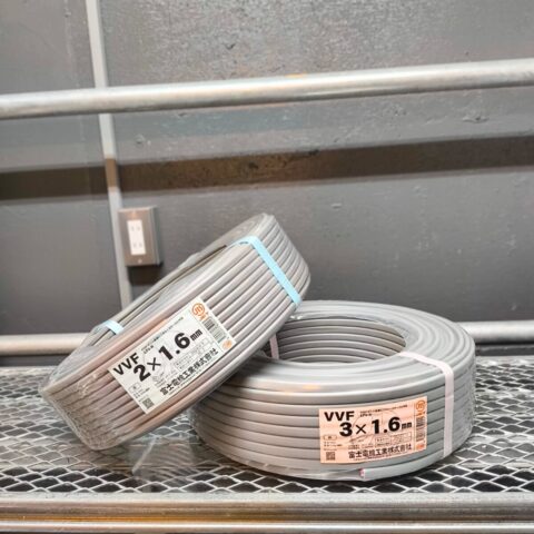 パワトレ東苗穂店から最新の買取情報<br>【富士 VVFケーブル 3×1.6mm  2×1.6mm】