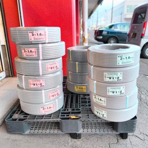 パワトレ東苗穂店から最新の買取情報<br>【富士VVF 2×1.6mm 富士VVF 2×2.0mm 富士VVF 3×1.6mm】
