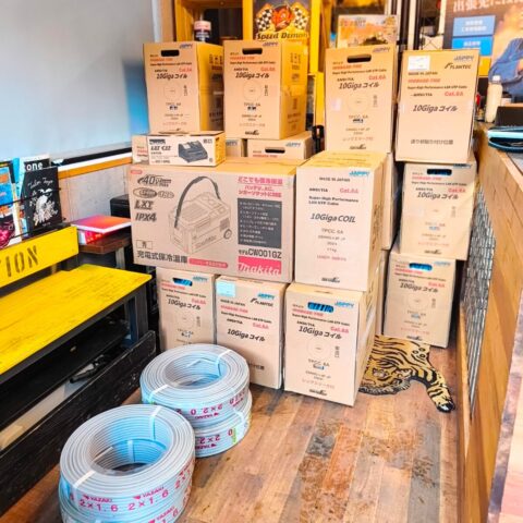 パワトレ豊平店から最新の買取情報 <br>【大量買取】【LANケーブル・VVFケーブル・充電式保冷温庫・急速充電器】