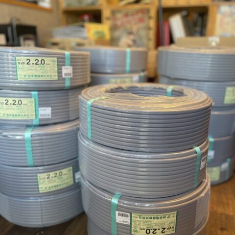 パワトレ豊平店から最新の買取情報 <br>【弥栄電線 VVFケーブル 2×2.0mm 20巻】