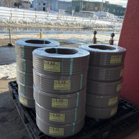 パワトレ東苗穂店から最新の買取情報 <br>【弥栄電線 VVFケーブル3×2.0 15巻】