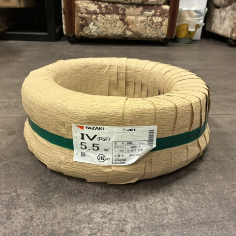 パワトレ東苗穂店から最新の買取情報<br>【矢崎電線 V 5.5 ビニル絶縁電線】