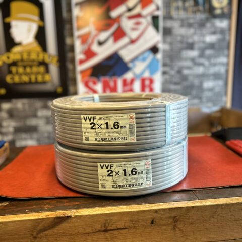 パワトレ豊平店から最新の買取情報 <br>【富士電線工業 VVFケーブル 2×1.6 2巻】