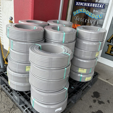 パワトレ東苗穂店から最新の買取情報<br>【弥栄電線 VVFケーブル 3×2.0 35巻】