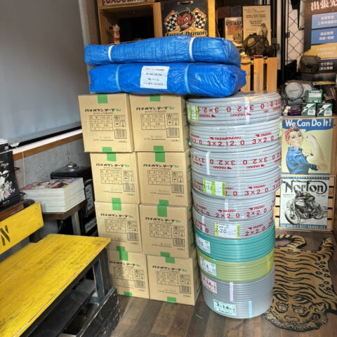 パワトレ豊平店から最新の買取情報 <br>【ブルーシート/VVF/養生テープ 他合計20点】