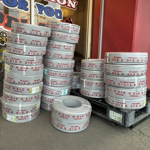 パワトレ東苗穂店から最新の買取情報<br>【矢崎 VVFケーブル 大量買取】