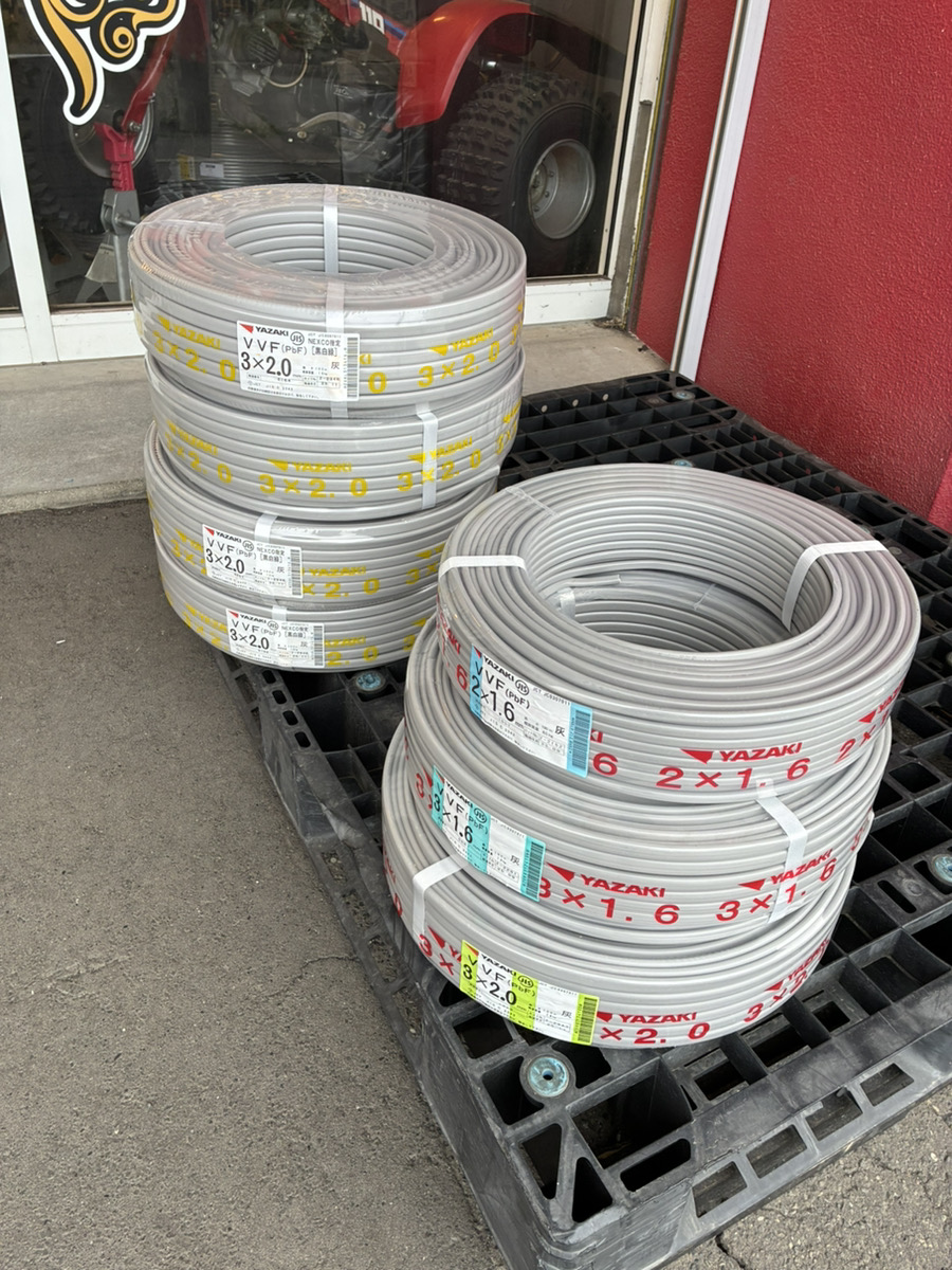 パワトレ東苗穂店から最新の買取情報 【弥栄/矢崎 VVFケーブル 7巻