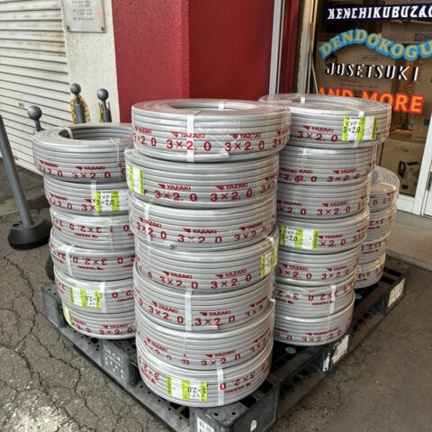 パワトレ東苗穂店から最新の買取情報 <br>【矢崎 VVF 大量買取】