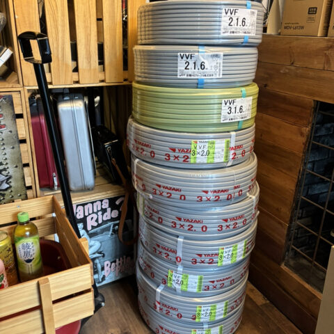 パワトレ豊平店から最新の買取情報 <br>【矢崎/住電 VVFケーブル 計10巻】