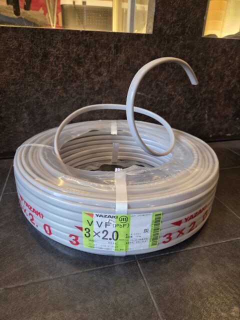 矢崎 VVFケーブル（半端） 3×2.0㎜買取