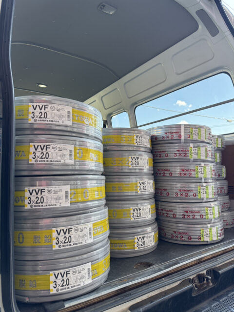 協和電線工業株式会社 VVFケーブル 10巻 / YAZAKI VVFケーブル 20巻 / 富士電線 VVFケーブル 20巻 / 富士電線 VVFケーブル 10巻 / 愛知電線 VVFケーブル 10巻買取